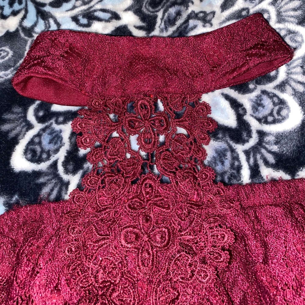 Maroon dress